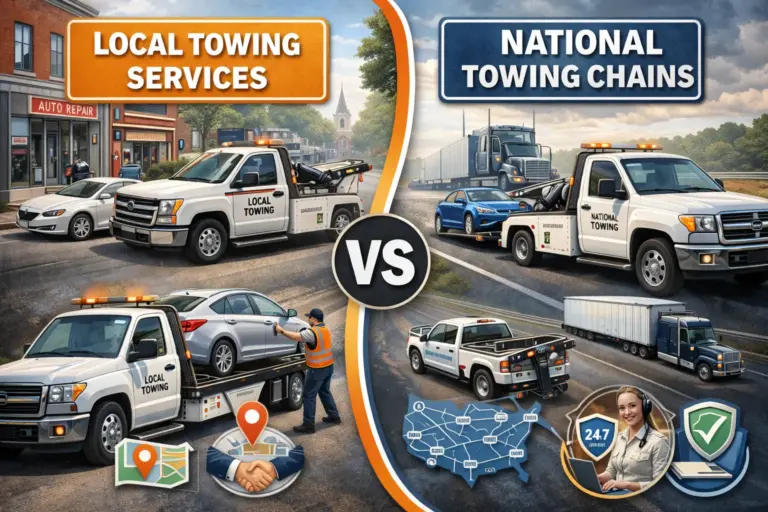 Compare local towing services vs national chains, including response time, pricing, coverage, and which option fits your towing needs best. Towing Blog Spot