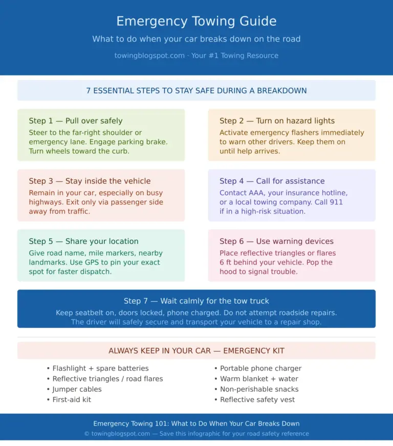 Emergency Towing Guide Infographic